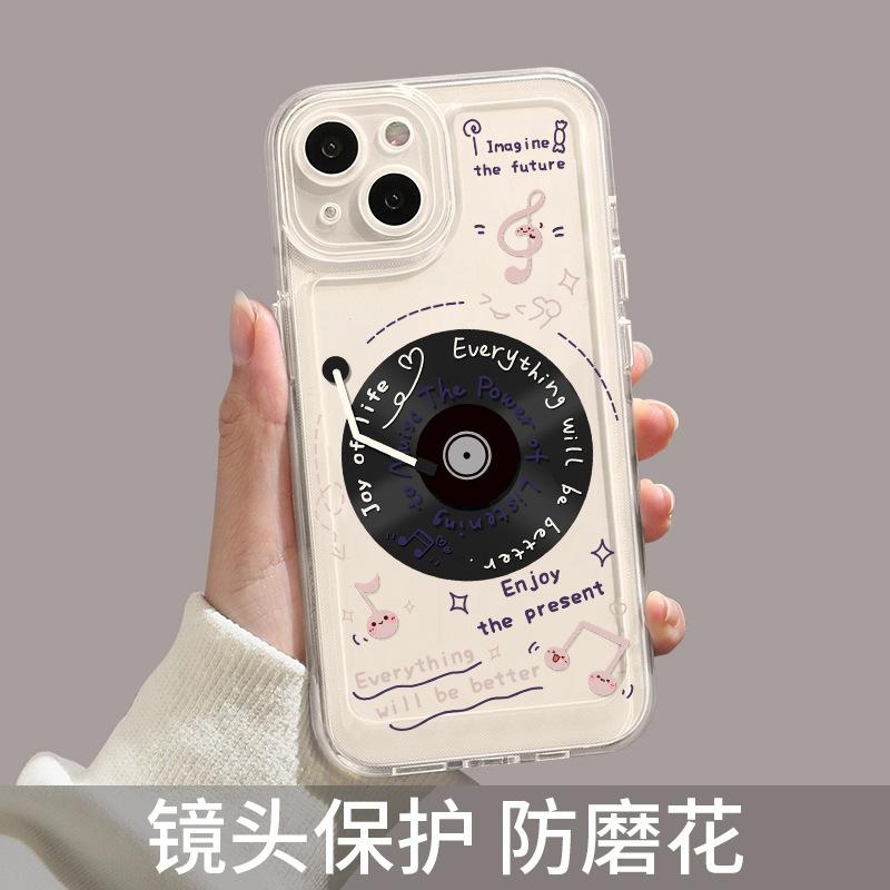Applicable to Apple 11promax mobile phone case, new iphone11 retro cd women's all-inclusive plus women's lens protection