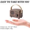 Retro-Mini-FM-Radio, klassischer FM-Empfänger, Vintage-Bluetooth-Lautsprecher, schwerer Bass-Subwoofer, TF-Player, wiederaufladbare Radios als Geschenk