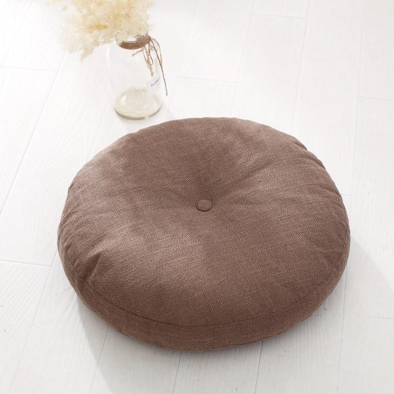 Washable Japanese-Style Thick Linen Tatami Floor Cushion for Living Room