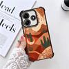 Cactus Pattern Plating Phone Case For Xiaomi Redmi Note 14 15 Pro Plus 13 12 11 11S 11T 10 9S 9 5G Anti-Fall Airabag Cover