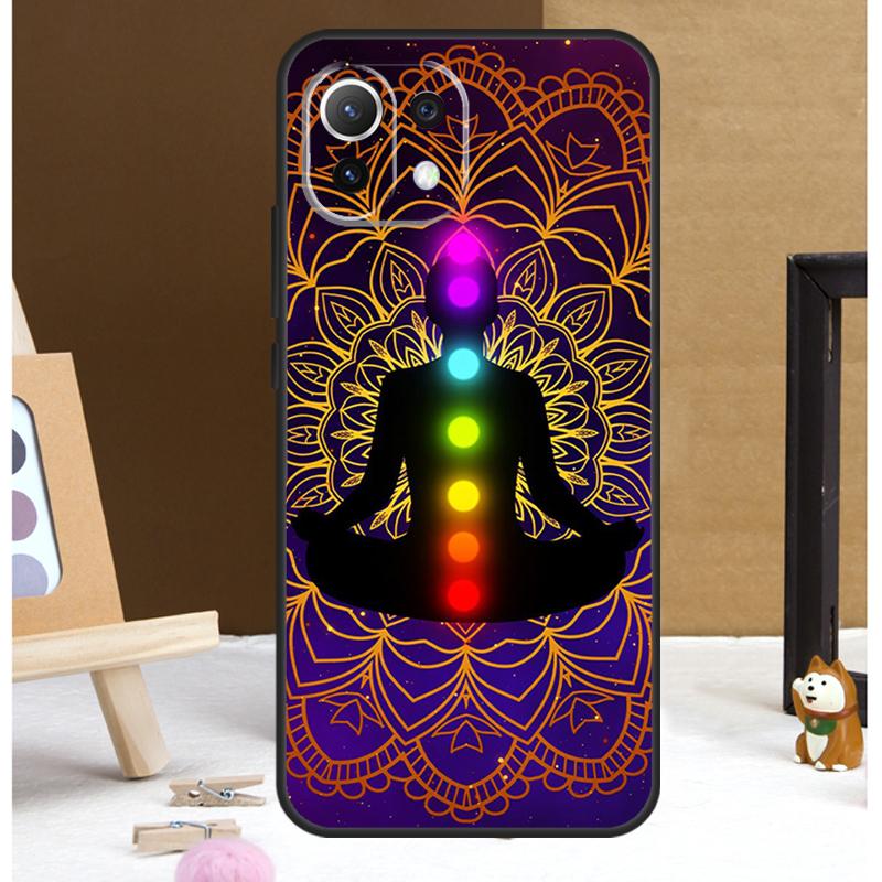 Mandala Chakra Insist Yoga Case For Xiaomi 14 Ultra 13 11T 12T 13T Pro 12 Lite POCO X6 Pro X3 X4 X5 M5s M6 F3 F5 Cover