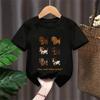 Dachshund Teckel Cute Dog Kids Tshirt Cute Printing Shirt Fashion TShirt for Casual Tops Short Sleeve