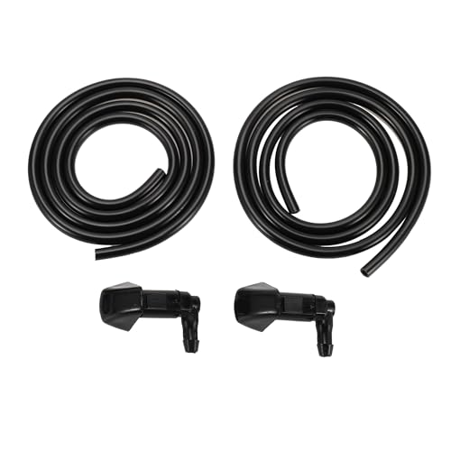 

TUCKBOLD Windshield Washer Nozzle for Honda Civic 2006-2011 No.76810SDAA11 Front Black 1 Meter Fluid Hose 2 Pieces Included 1 Set