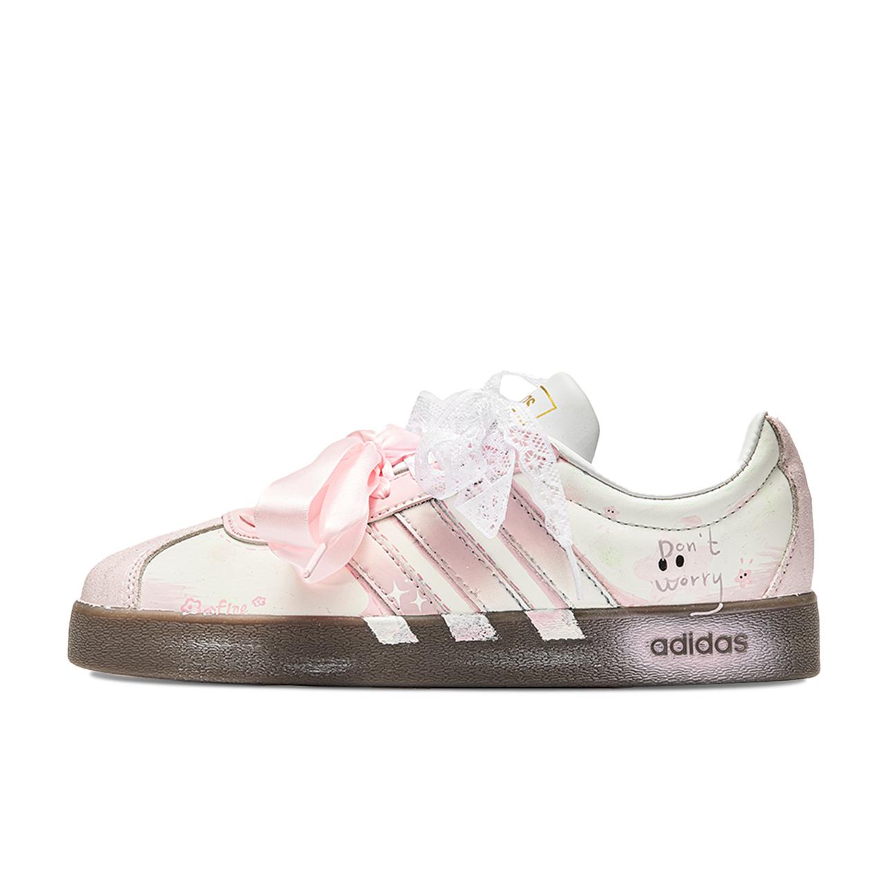 

Adidas VL COURT 2.0 Lively Island, Guava Fruit Leather Abrasion Resistant Abrasion Resistant Low top Skateboard Shoes ID6015(Team799-) 45⅓