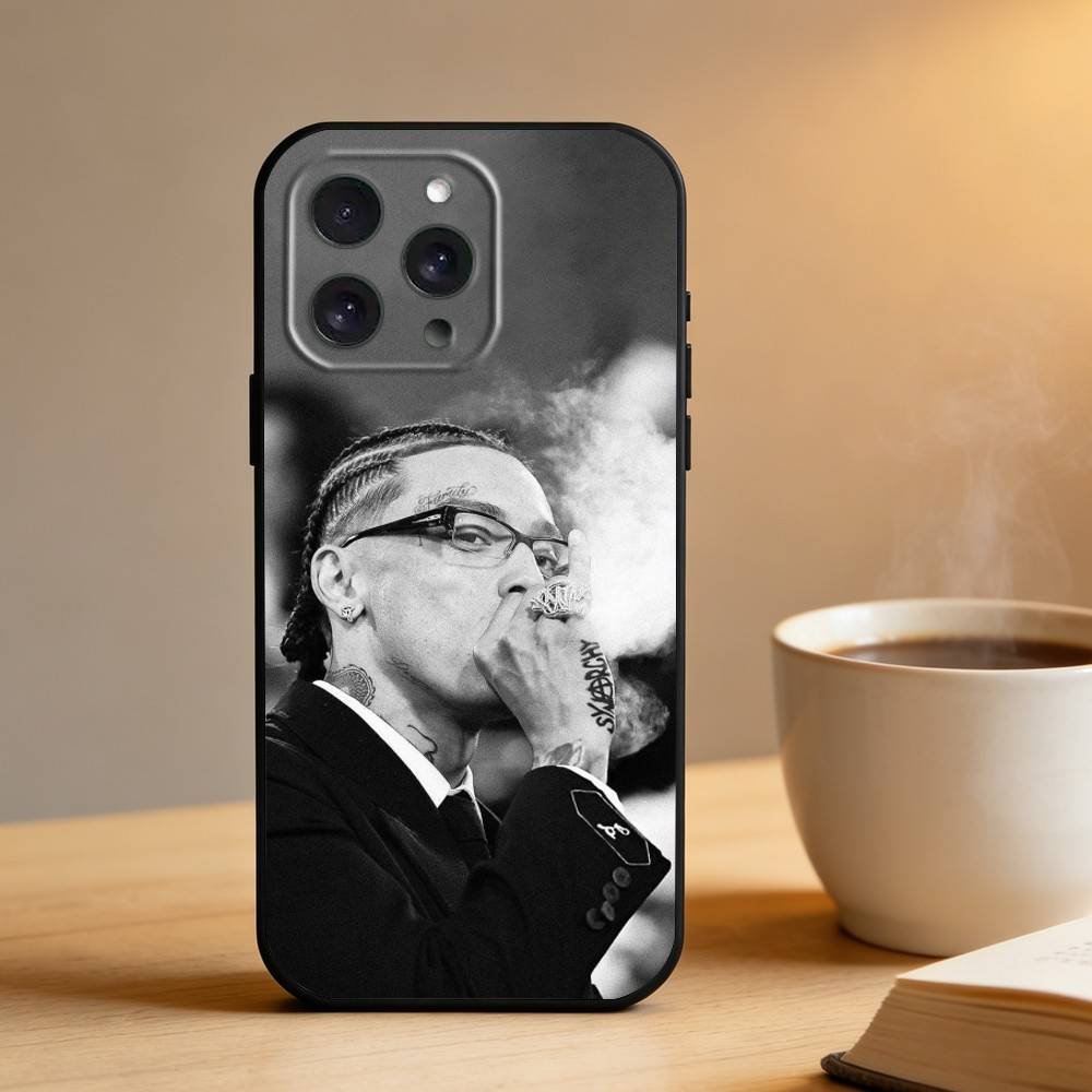 Central C-Cee Uk Rapper  Phone Case For iPhone 17 16 15 14 13 12 Max Plus Silicone Black Cover