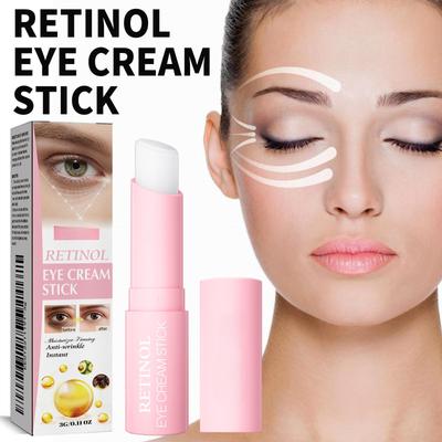 1PC oční krém proti vráskám Retinol proti otokům Odstraňte tmavé kruhy oční váčky Stick Fade Fine Line Bělení hydratační péče o pleť