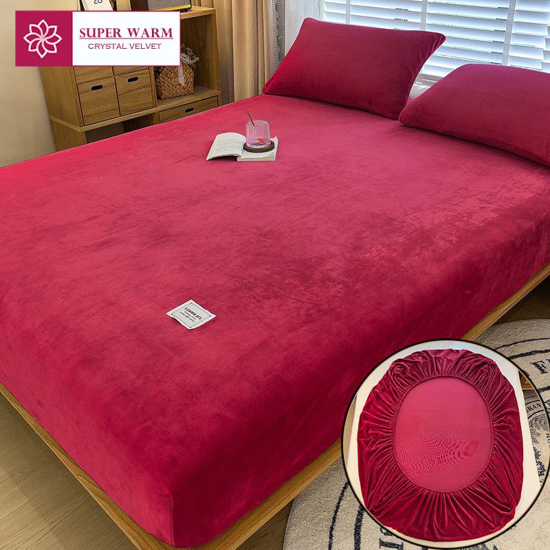 

Теплая Зимняя Бархатная Флисовая Простыня На Резинке Эластичный Наматрасник Для Пары Двухместное Постельное Белье Роскошная Двуспальная Простыня 160x200 160x200cm 1pc sheet
