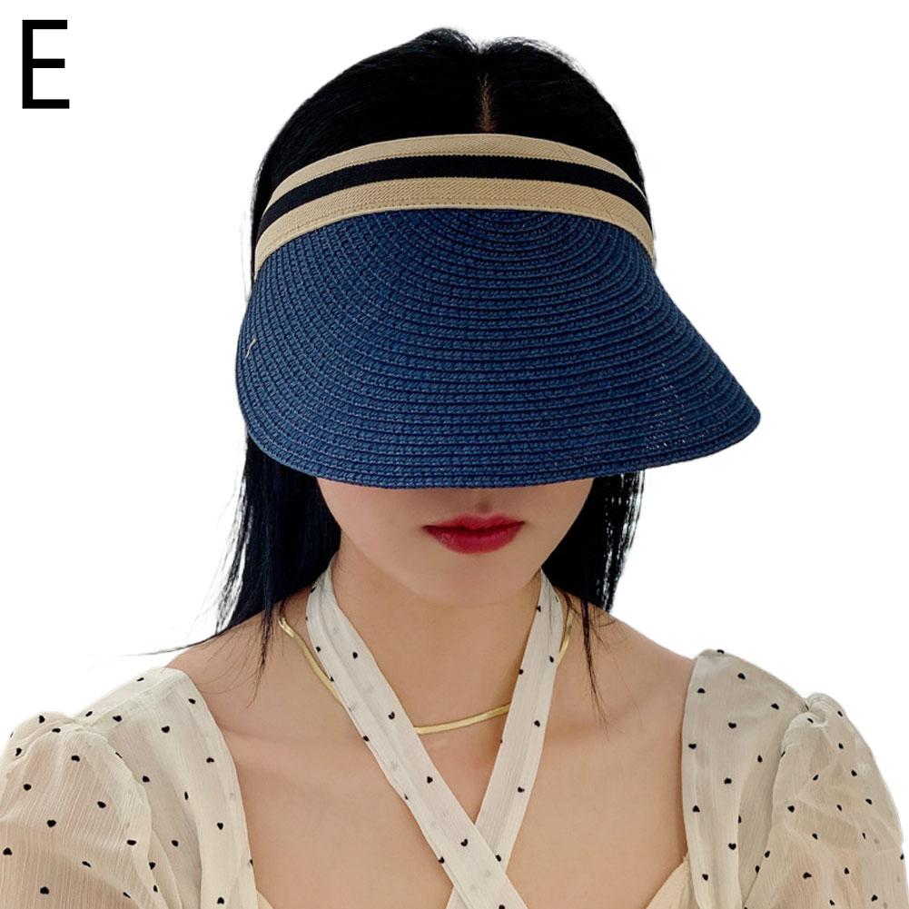 Womens Sun Hat Wide Brim Breathable Plus Wide Peaked Cap For UV Protection 50+ Empty Top Sun Hat For Hiking Beach Outdoor Riding