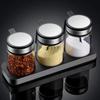 3-Piece High-Temperature Glass Seasoning Jar Set