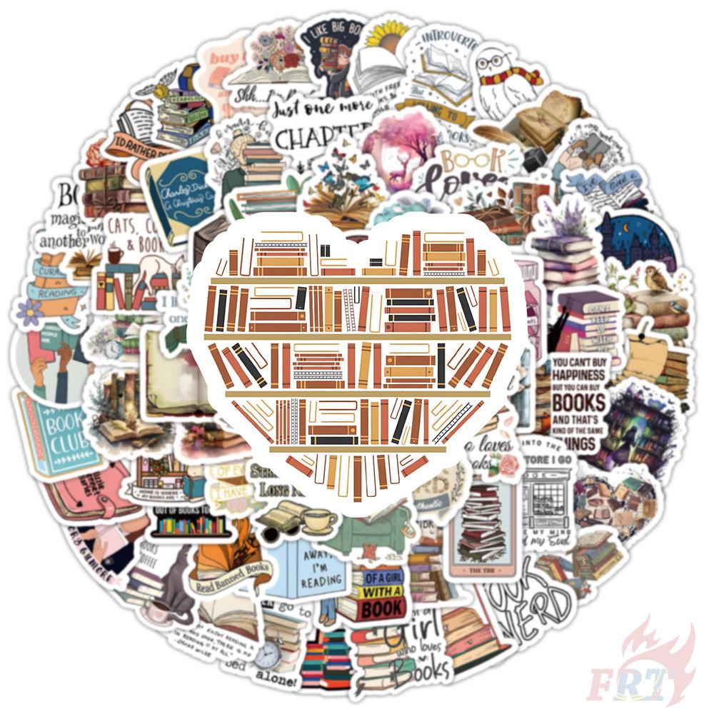 100 szt./zestaw Śmieszne naklejki artystyczne do czytania DIY Modne naklejki