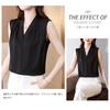 MERONOCALLALY Sleeveless Solid Perfect for Commuting and Summer Women's V-Neck Top, Elegant, Lightweight, Color, Cool, Comfortable, Slimming, Casual,