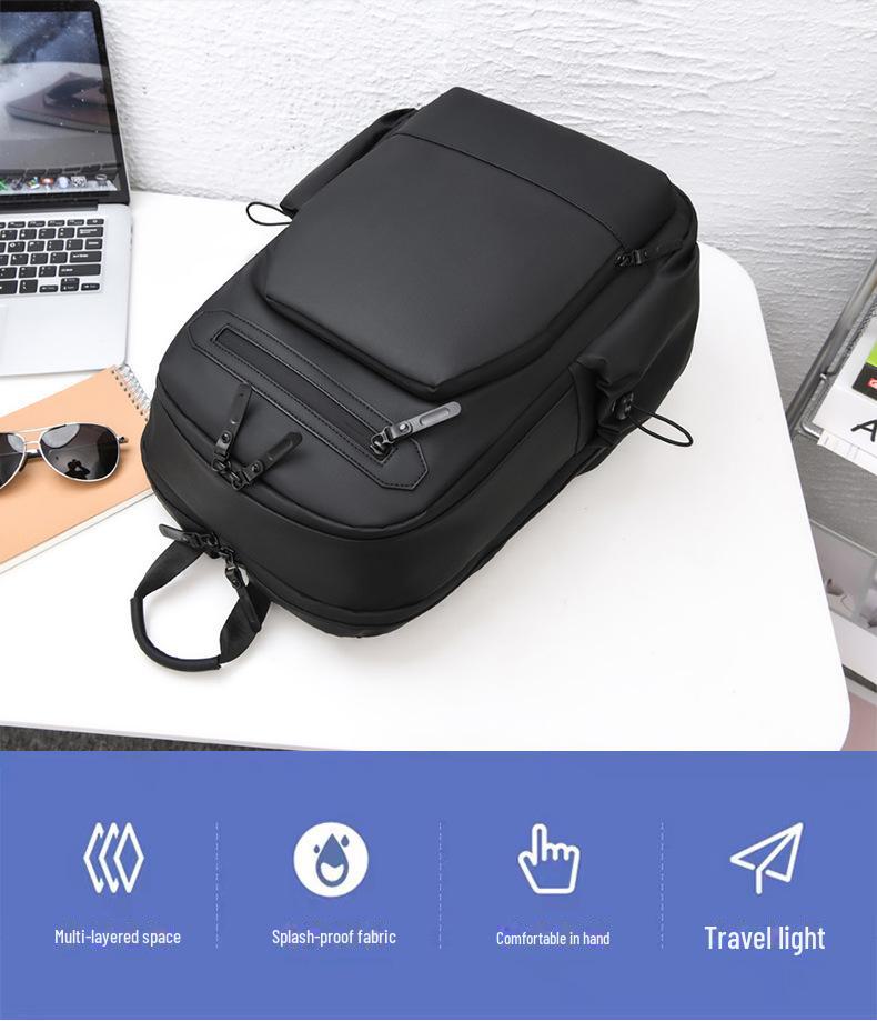 Pánská stylová taška přes rameno: Nová taška na notebook pro podnikání, cestování a do školy s velkou kapacitou
