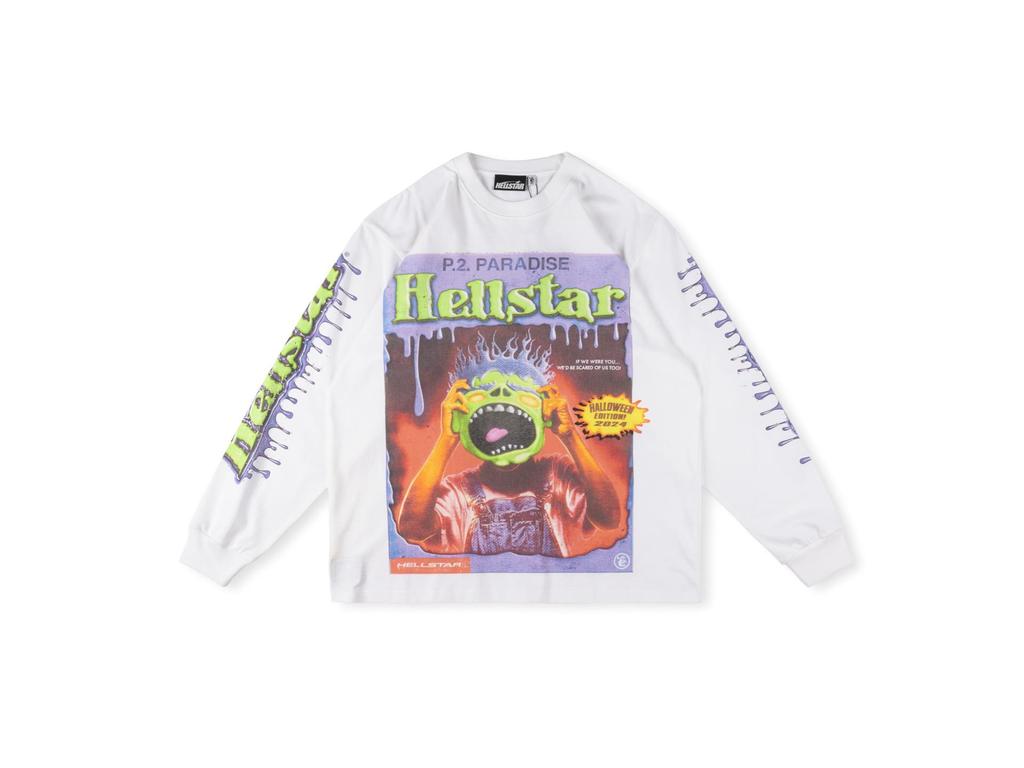 Hellstar American Streetwear Unisex Terry Sweatshirt: Trendy, Printed, and Loose Fit