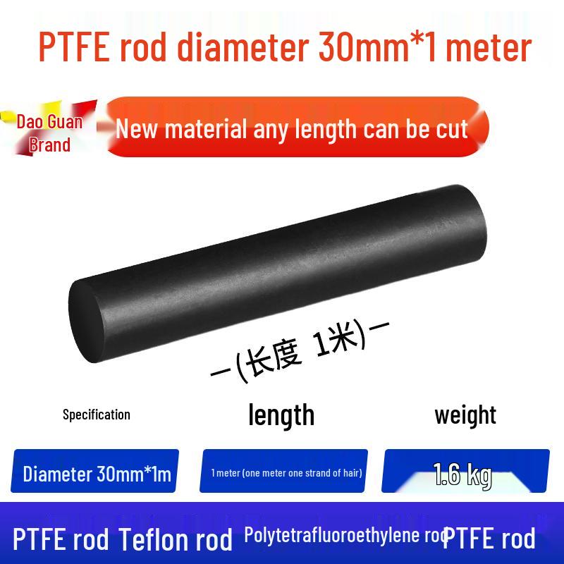 White High-Temperature Resistant PTFE Plastic Rod