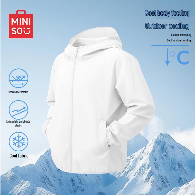 

MINISO Men s Summer Cooling UV Protection Hoodie 3XL