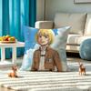 A-AOT Armin Arlert Square Double-Sided printed Pillow Case Bedroom Bedside Pillow Sofa Cushion Cover
