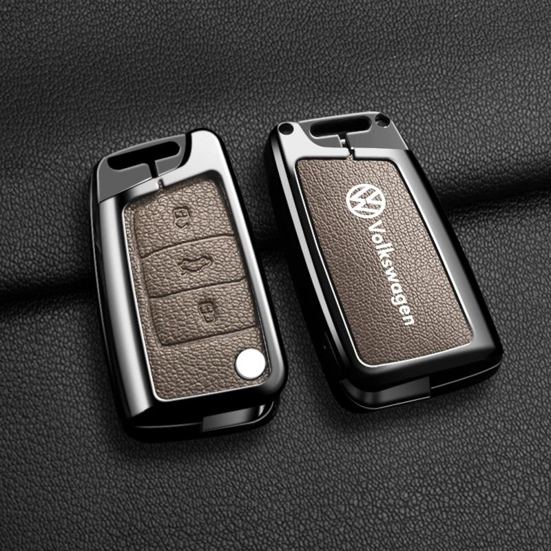 VW GTI GOLF 2026 Hot For VW VOLKSWAGEN Car Flip Key Case Cover Shell For VW Volkswagen Golf 7 MK7 Tiguan  FR 2 For Seat Ateca Le