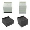 4Pcs Furniture Risers Shock Absorbing Anti-slip Heavy Duty Bed Desk Cabinet Sofa Chair Legs Refrigerator Dryer Washing Machine L-Shaped Lift Riser