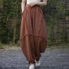 Dames Katoen Linnen Harembroek Dames Vintage Stijl Effen Kleur Losse Dames Casual Broek