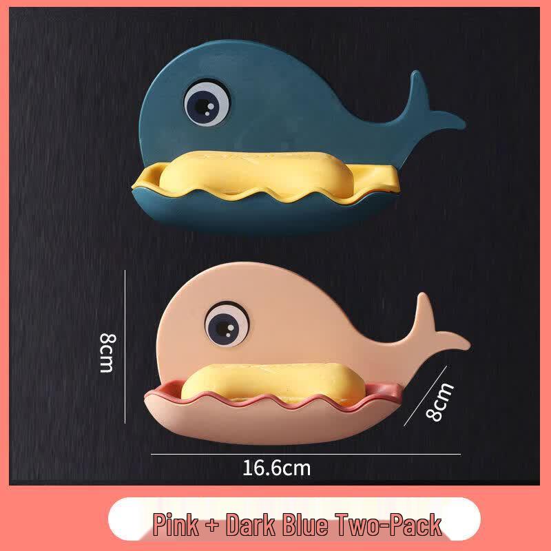 LIEI Cartoon Double-Layer Wall-Mounted Soap Dish