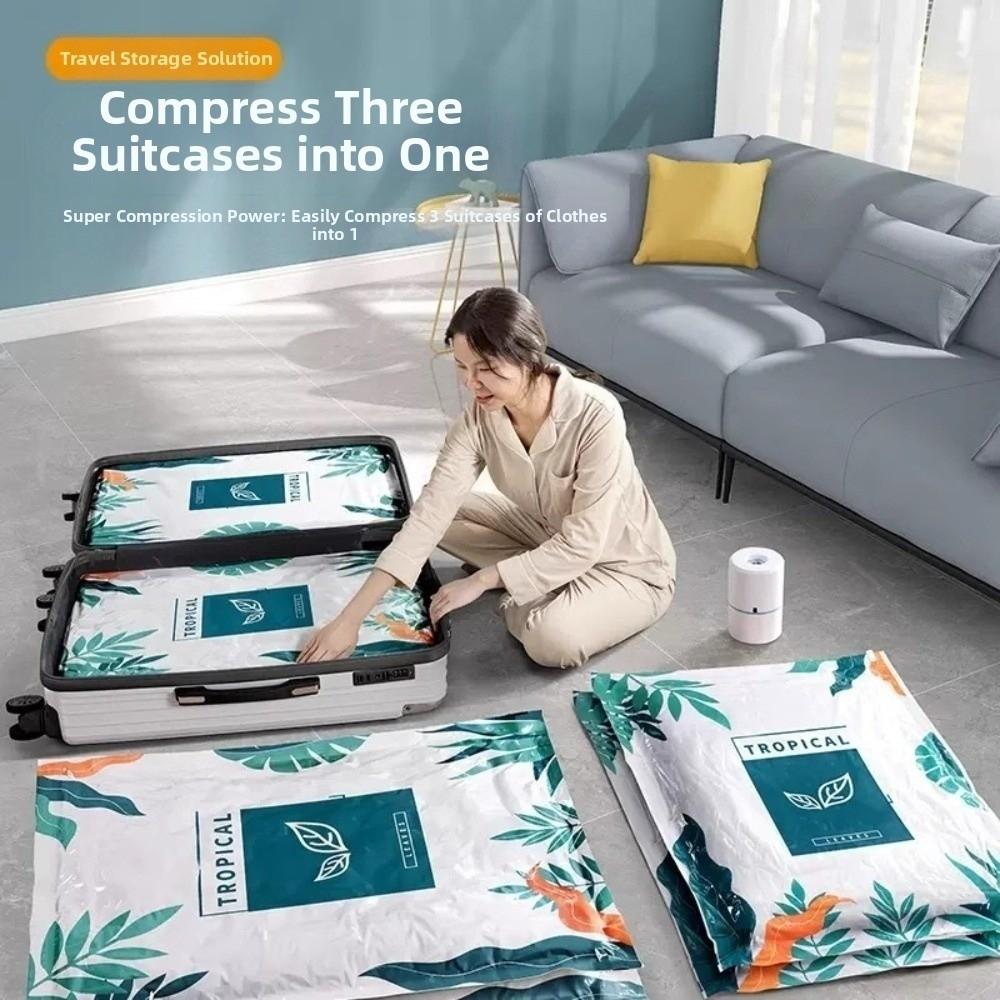 Large Capacity Vacuum Compression Bag Lightweight Waterproof Dustproof Pouch Reusable Clothing Organizer Bag Clothing Storage