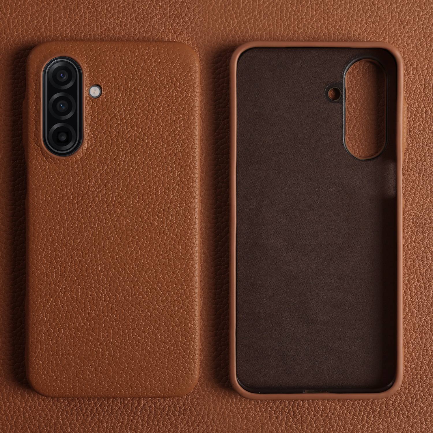 

Luxury Genuine Leather Case For Samsung Galaxy A17 A07 A26 A36 A56 A15 A53 A24 Full Wrapped Shockproof Phone Cases Back Cover Galaxy A17