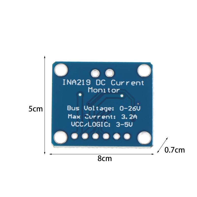 1/3/5Pcs Ina219 Module Blue Board Diy 3V-5V Iic I2C Mcu-219 Bidirectional Current Power Supply Monitoring Sensor Module