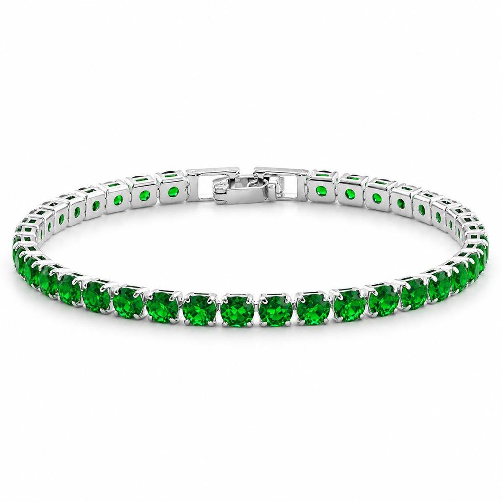 Women's High-End Zircon Crystal Bracelet - Elegant Fashion Accessory