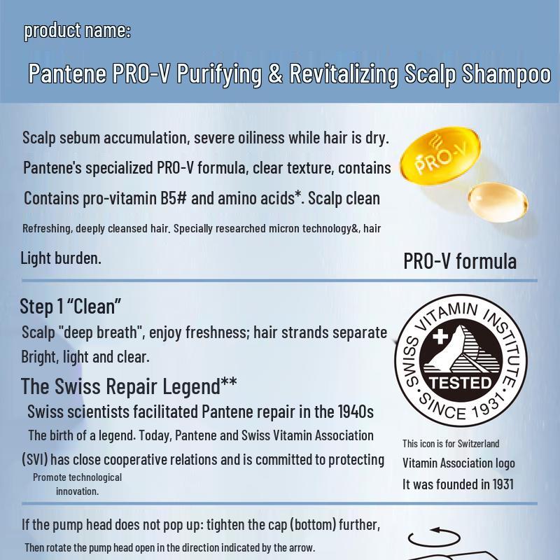 Pantene PRO-V Purifying & Energizing Scalp Shampoo 530g