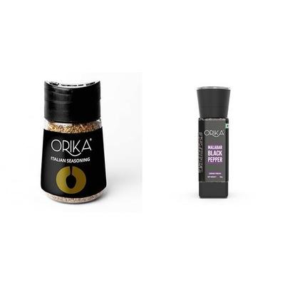 İTALYAN ÇEŞNİSİ SERPME 75g MALABAR SİYAH BİBER ÖĞÜTÜCÜ (50 GM)