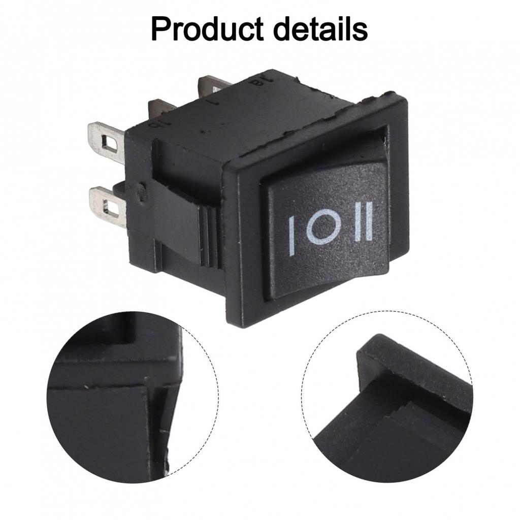 Effizient gestalteter KCD1 schwarzer Wippschalter geeignet für Bedienfelder