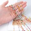 1meter Colorful Ball Beaded Chain Glass Crystal Beads Necklace Chain Accessories for Jewelry Making Components Crafts DIY Supply