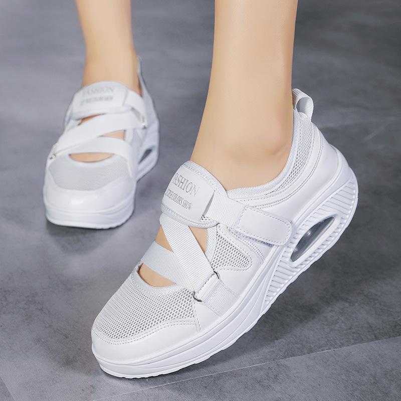 Fashion Women's Shoes 2025 Fashion Breathable Wedge Air Sneakers Lightweight Platform Sport Shoes Summer Woman Vulcanize Shoes