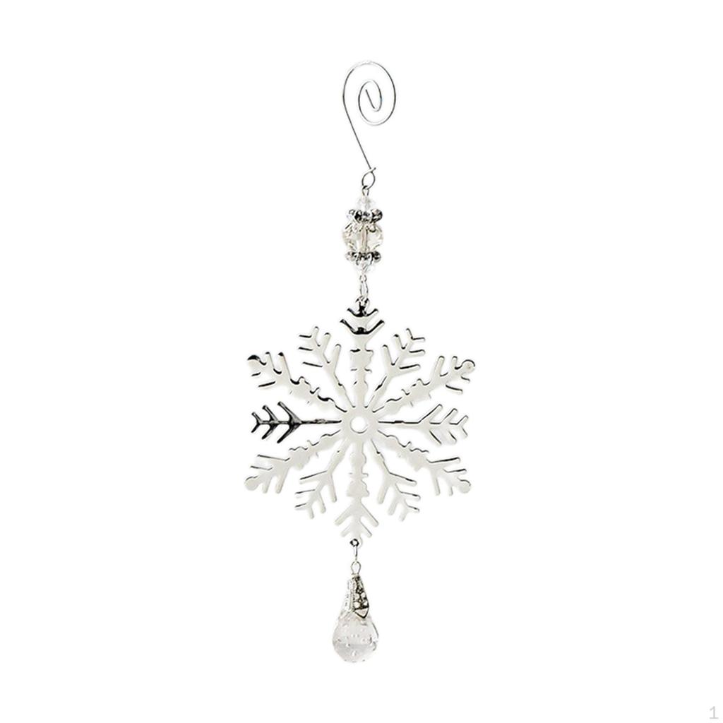 Snowflake Christmas Tree Hanging Ornament Decoration Iron Xmas Decor for