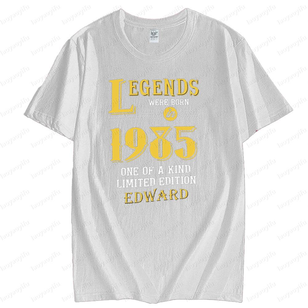 Happy Birthday Celebration Mens Legends Were Born in 1985 Funny Unique Design Printed Tshirt Men Summer Cotton Short Sleeve