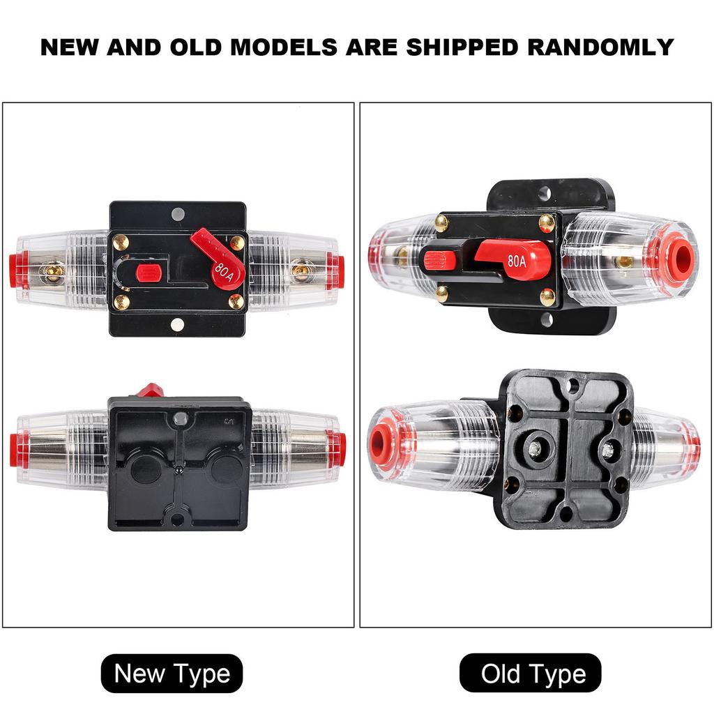 Circuit Breaker Reset Fuseholder 50Amp ‑100Amp Circuit Breaker Reset Fuseholder Car Boat Holder Waterproof 12‑24V New