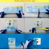 Multifunctional Pre-Taped Masking Film Strong Adsorption No Residue Dustproof PE Films Blue Drop Cloth Thickened
