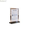 Acrylic Panel Wine Menu Display Stand Vertical Double Sided Photo Display Frame Transparent A4 A5 A6