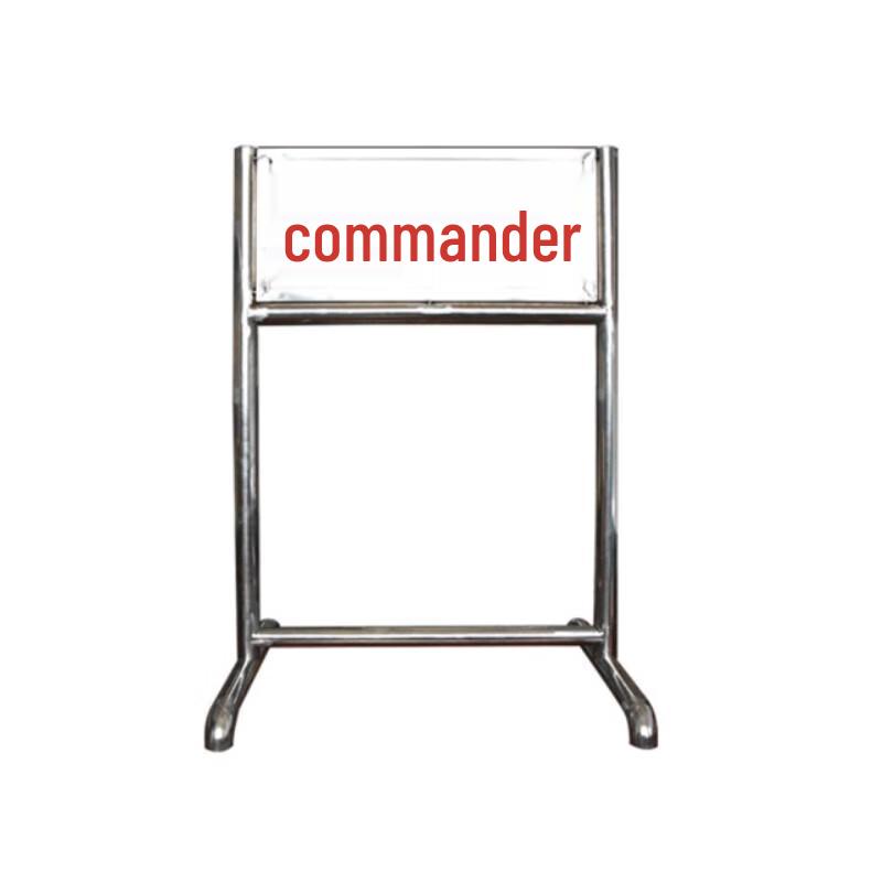 Shooting Range Stainless Steel Commander Sign