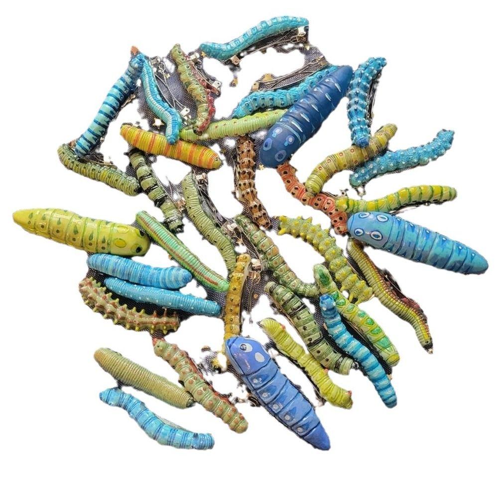 Multicolor Insect Hair Clip Hair Accessories Hairpins Caterpillars Hair Barrette  Teenage Girls