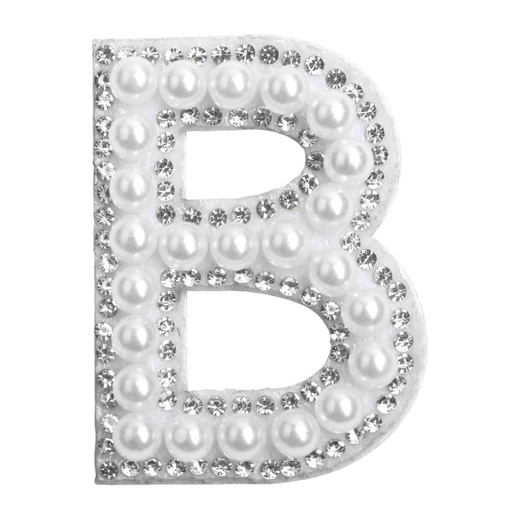 Pearl Letters Clothes Letter Alphabet Embroidery Sparkle