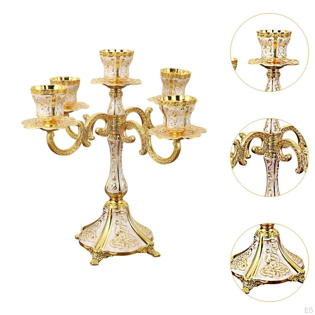 Candle Holder Candelabra Candlestick Decorative Stand Decoration for Table Centerpiece