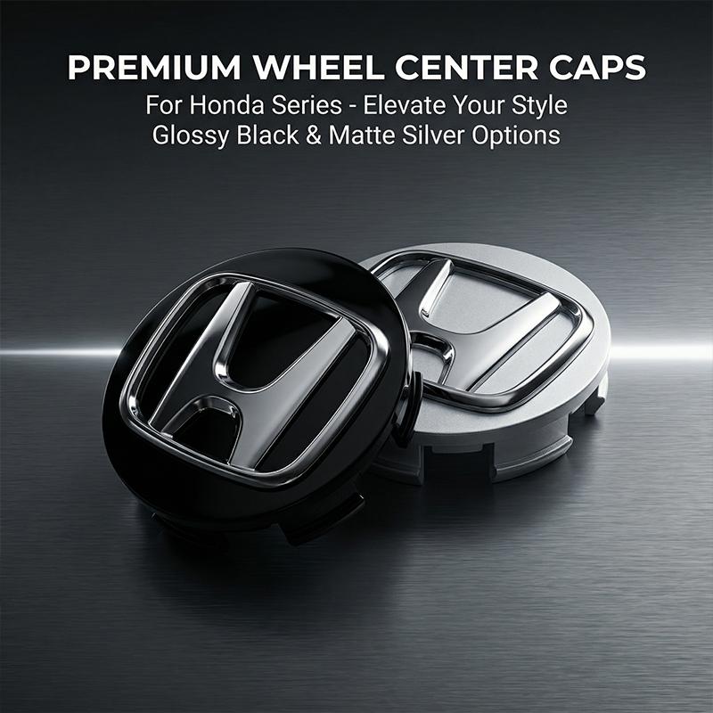 4PCS Car Badge Emblem Wheel Center Hub Caps Rim Hubcap Cover For Honda Civic Fit Jazz Accord Pilot Passport Stepwgn CRV BRV HRV