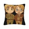 Pillow Case Hetalia Axis Power  Square Pillow Cover  Retro Trendy Cushion Design Pillowcases For Office Car Home Decorative