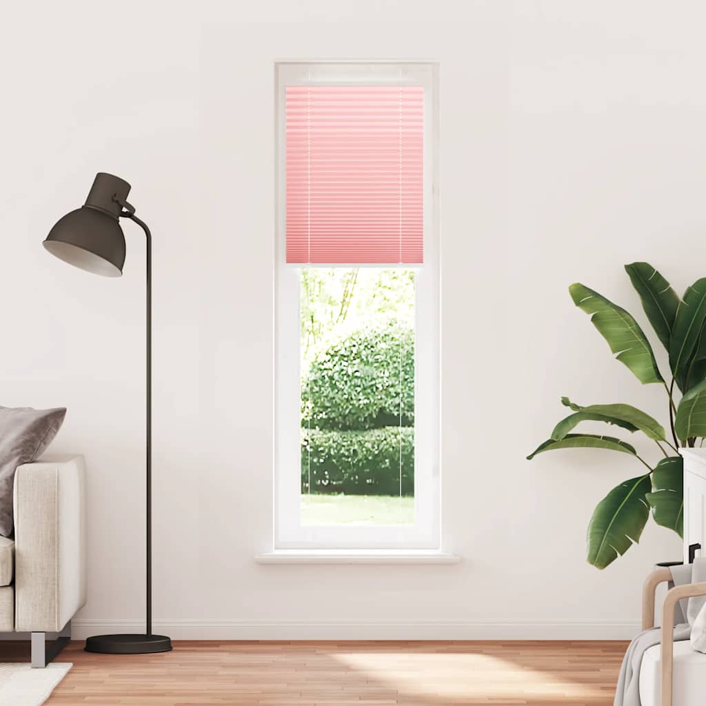 Roleta Plisowana Różowa 55X200 Cm Szerokość Tkaniny 54,4Cm