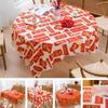 Oil-proof Tablecloth Thickened Red Festive Table Cloth  Home Decoration