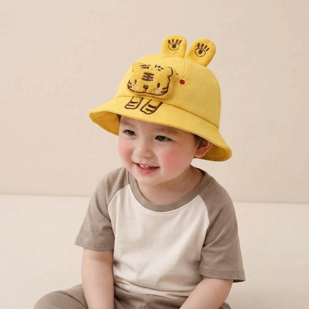 Cartoon Animal Children Sun Hat UV Protection Fisherman Hat Baby Bucket Hat Outdoor Activities