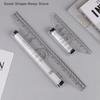 Multi-Function Angles Line Ruler 15cm/30cm Clear Metric Rolling Ruler for Drawing Parallel Lines