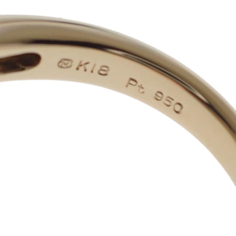 MIKIMOTO #11(JP Size) Ring K18 Yellow gold/Pt950Platinum Women