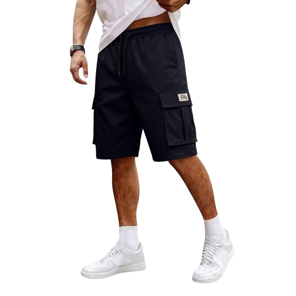 Men's Cargo Shorts with Multiple Pockets, Relaxed Fit, Casual Athletic , 5-Inch Inseam